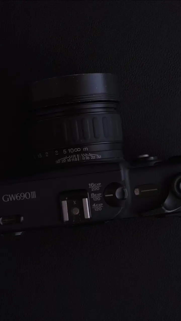 Cover frame: Loading up 120mm film in my Fuji gsw690iii camera